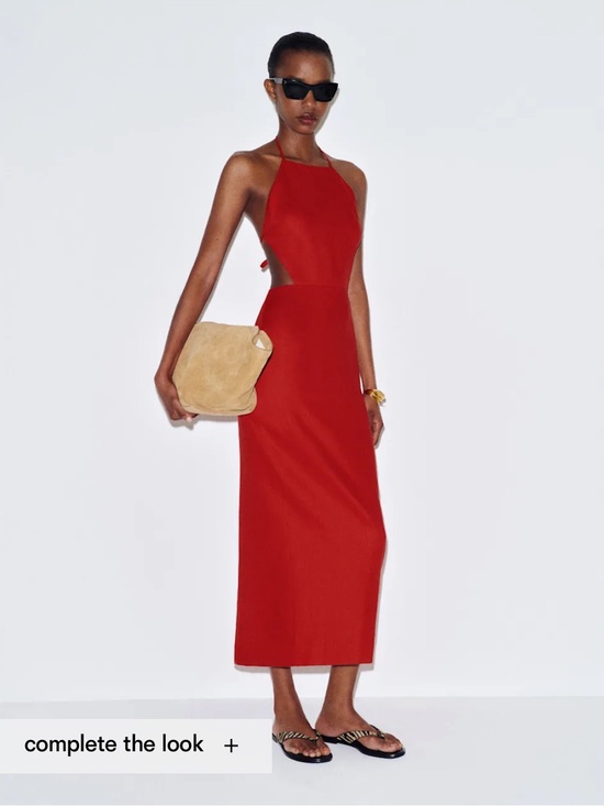 Reformation Dresses & Skirts - Reformation Red Halter Trista Linen Dress
